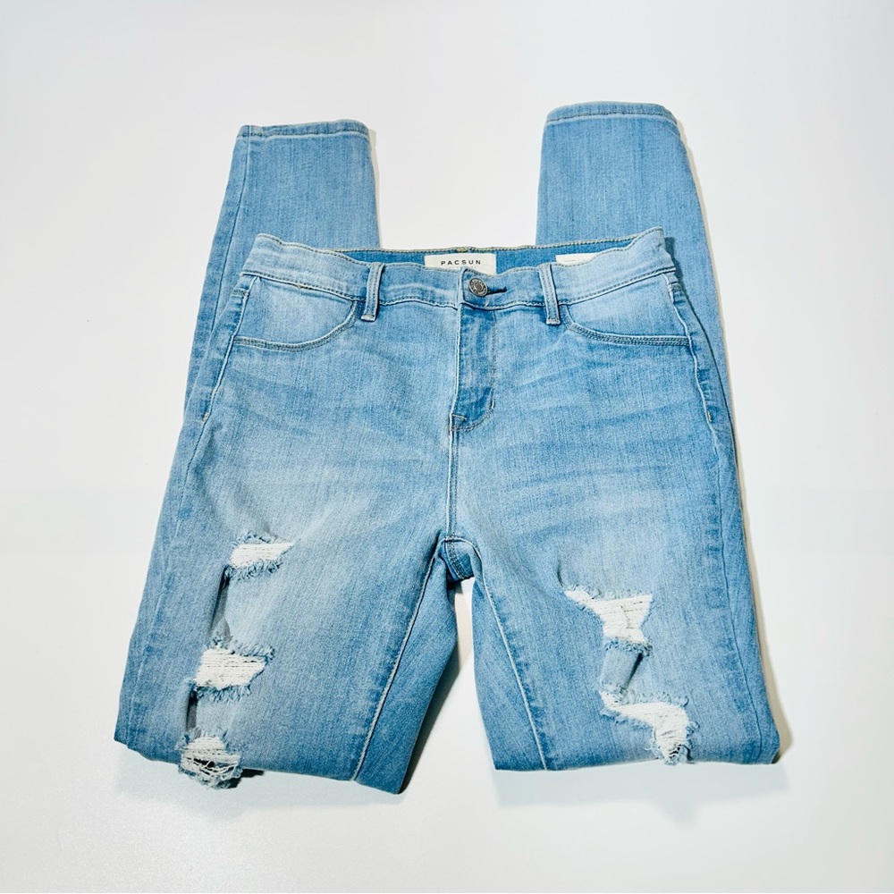 Pacsun jeans Jeggings high rise jeans distressed stretchy women size 27